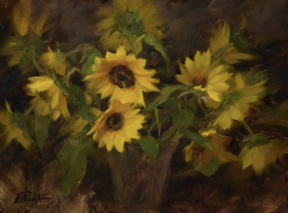 Casual Sunflowers by Elizabeth Robbins 