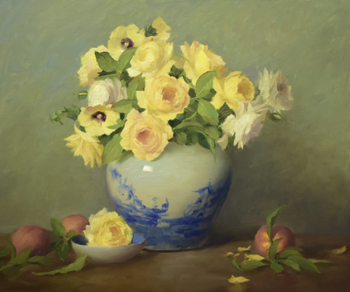 Peaches And Roses By Elizabeth Robbins Artwork Archive