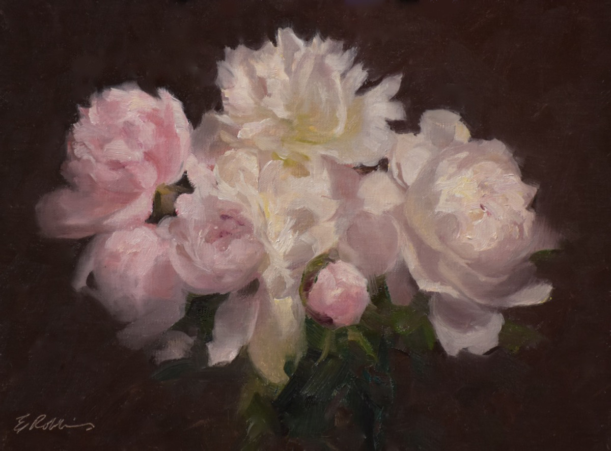 Pink Peonies by Elizabeth Robbins 