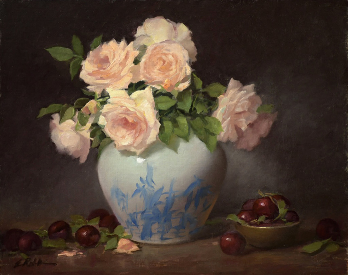 Plums and Roses by Elizabeth Robbins 