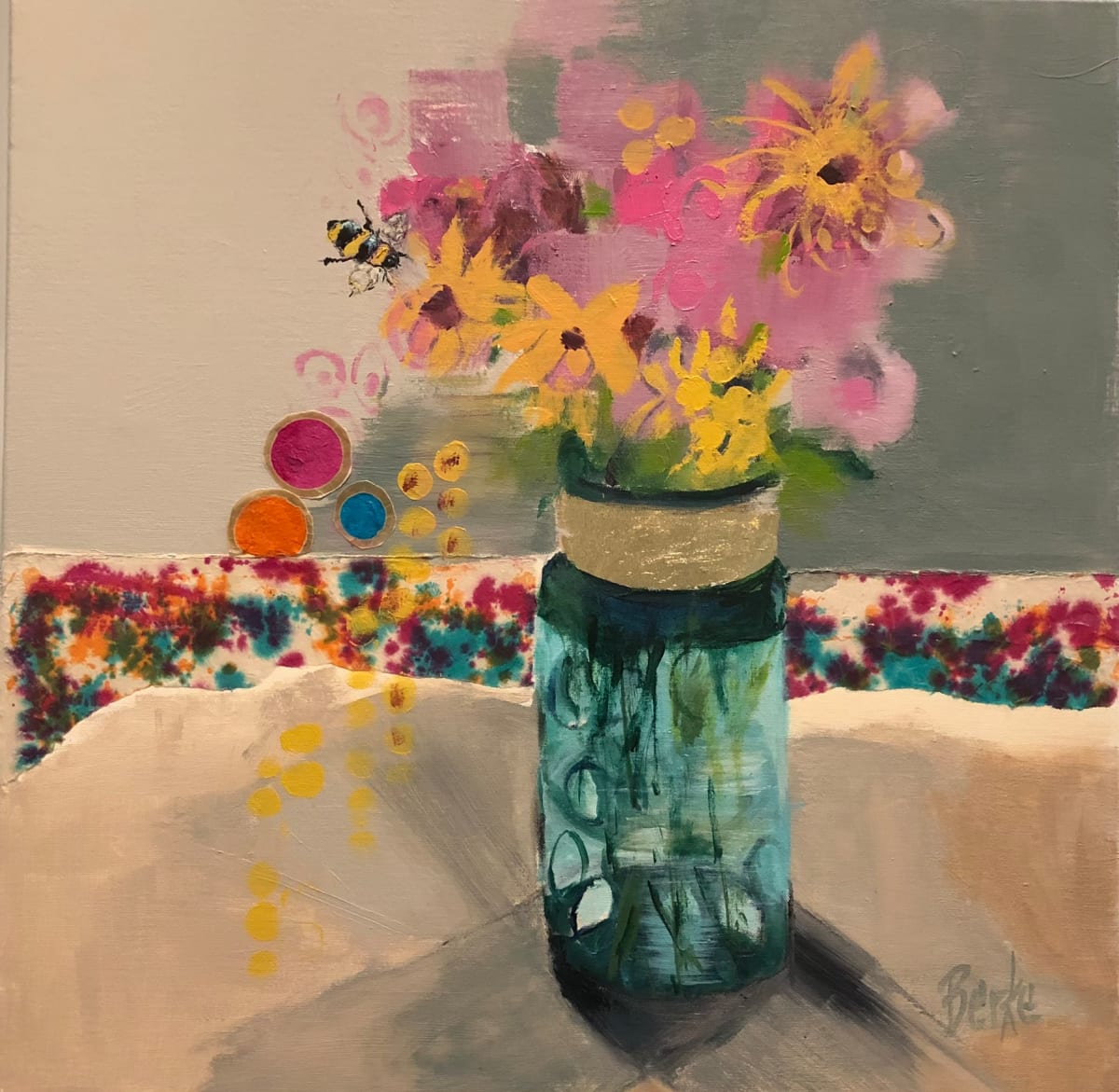 From a Friend by jane berke  Image: Flower bouquet in glass vase