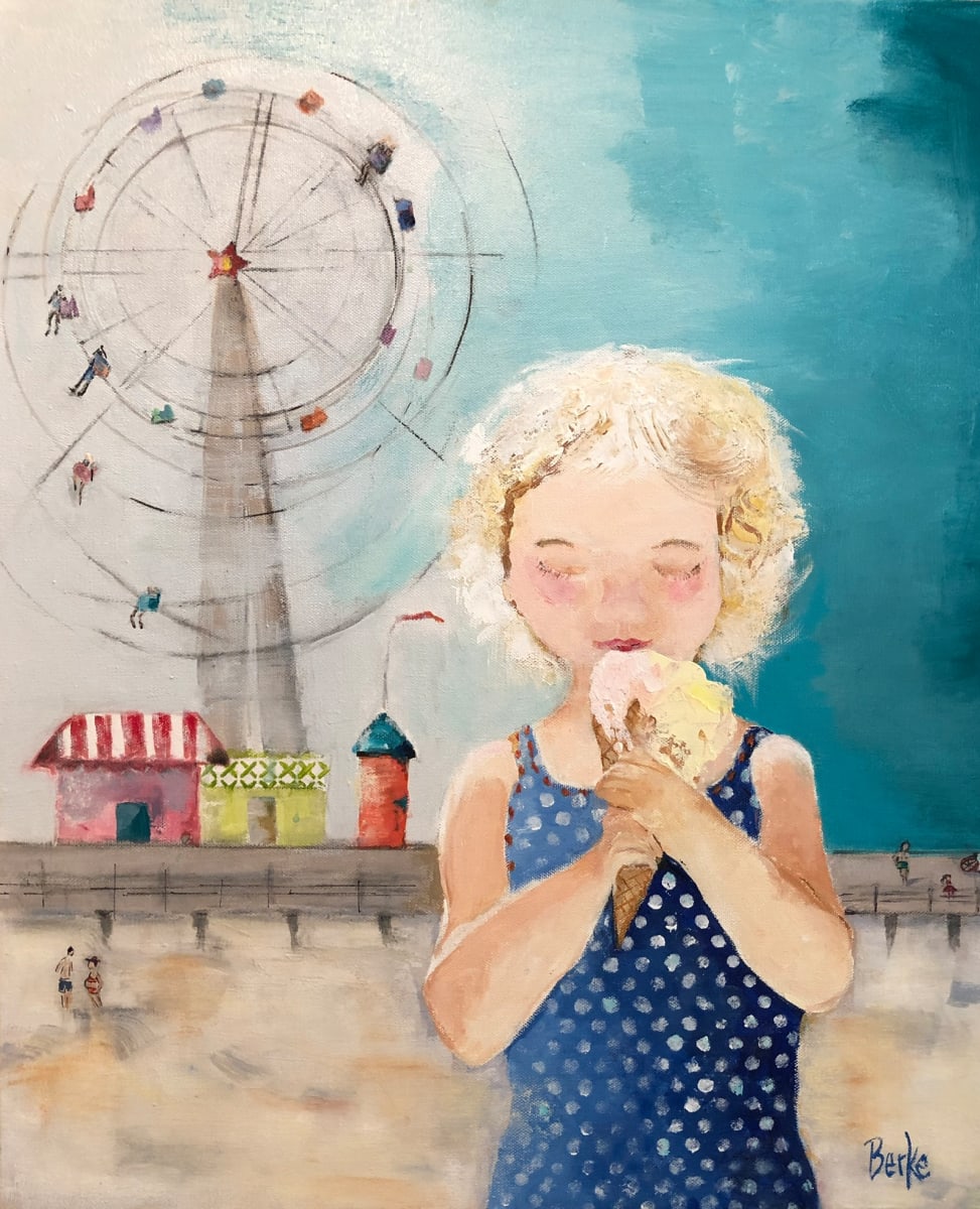 Summer Memories by jane berke  Image: Girl with Ice Cream Cone