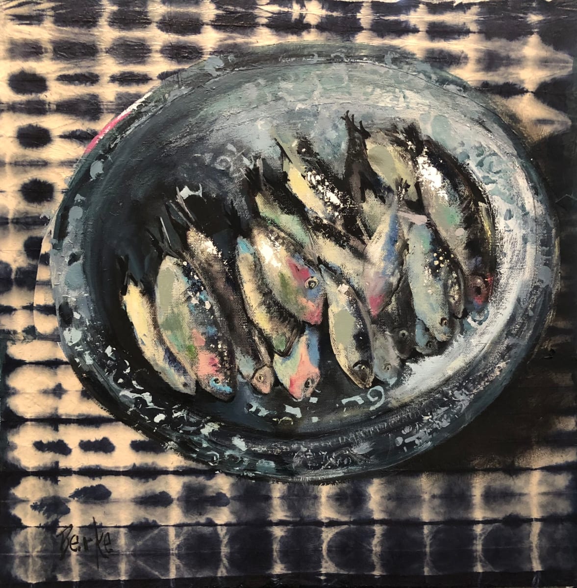French Lunch by jane berke  Image: Sardines in a bowl