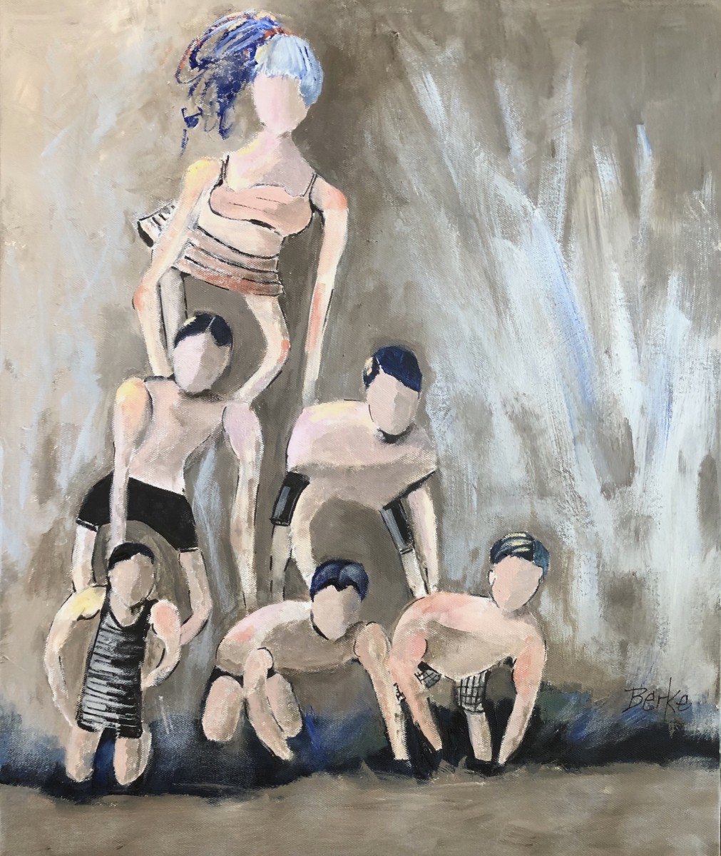 Beach Gymnastics by jane berke 