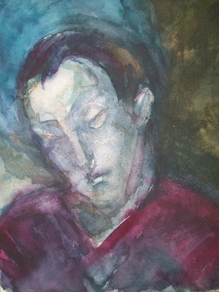 Boy's head in cold harmony by Gallina Todorova 