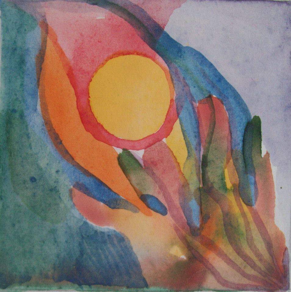 Watercolour Sketch with full circle by Gallina Todorova, Image 1.