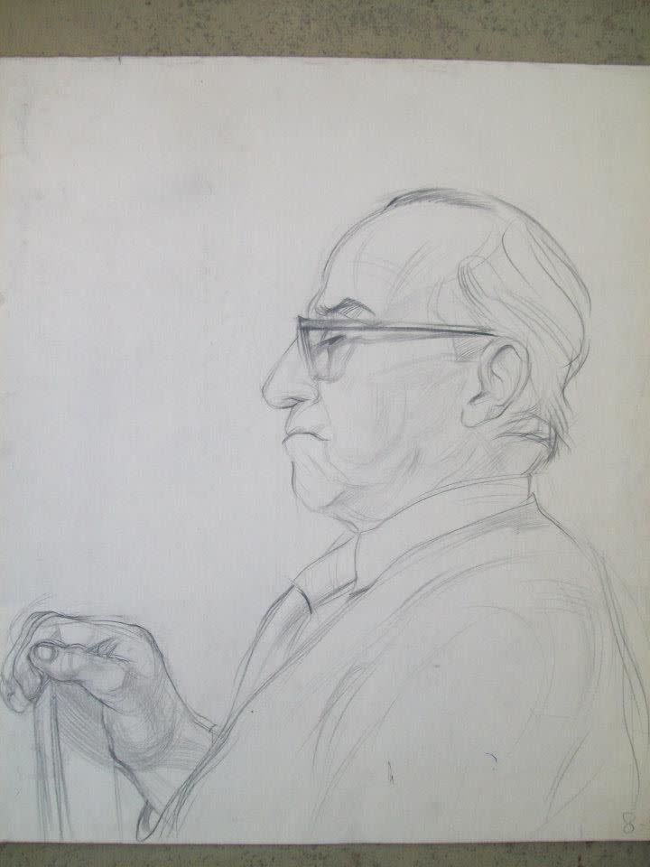 Man with glasses by Gallina Todorova 