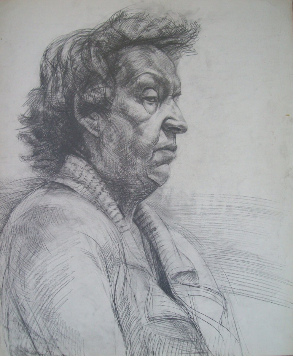 Model at the Art Academy in Sofia 5 by Gallina Todorova 