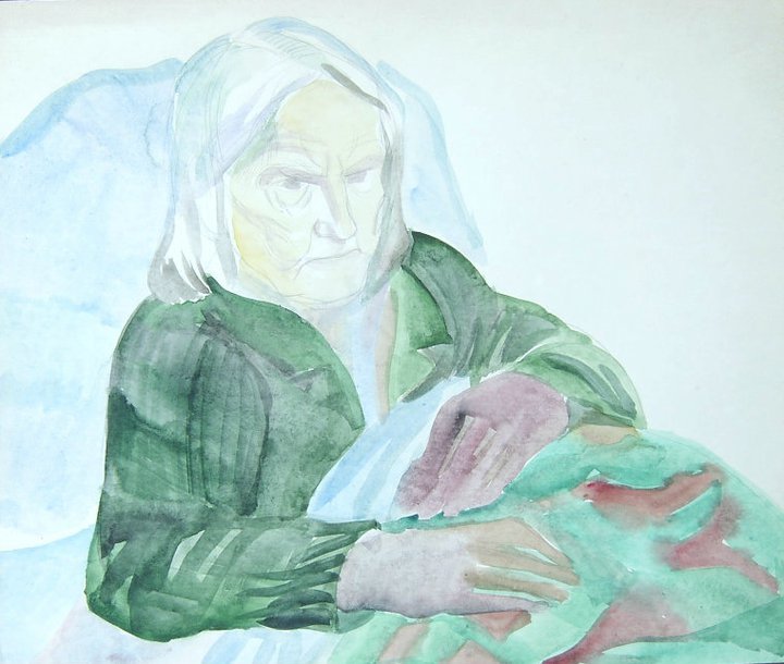 My grandmother Gina by Gallina Todorova 