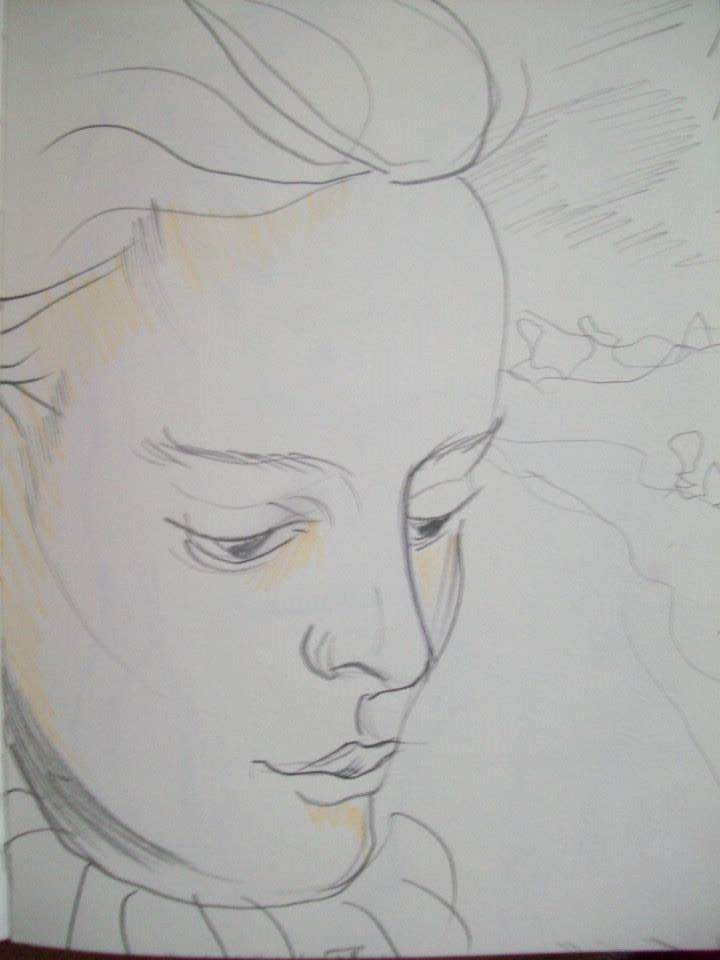 Girl, looking down by Gallina Todorova, Image 1.