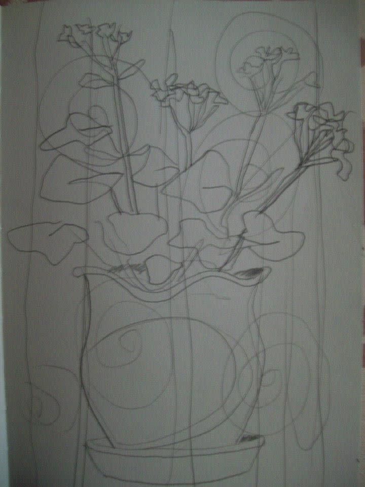 Flower in a pot by Gallina Todorova 