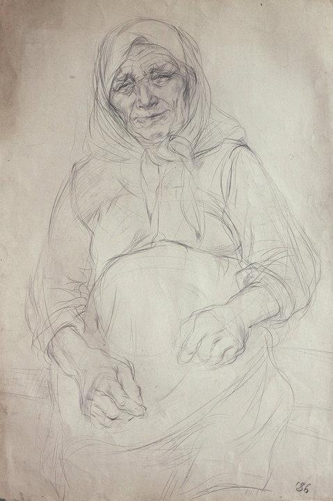 Grandmother Nikolina by Gallina Todorova 