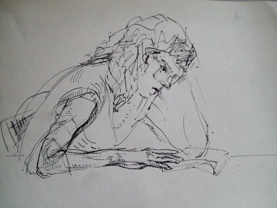 Villy reading by Gallina Todorova, Image 1.