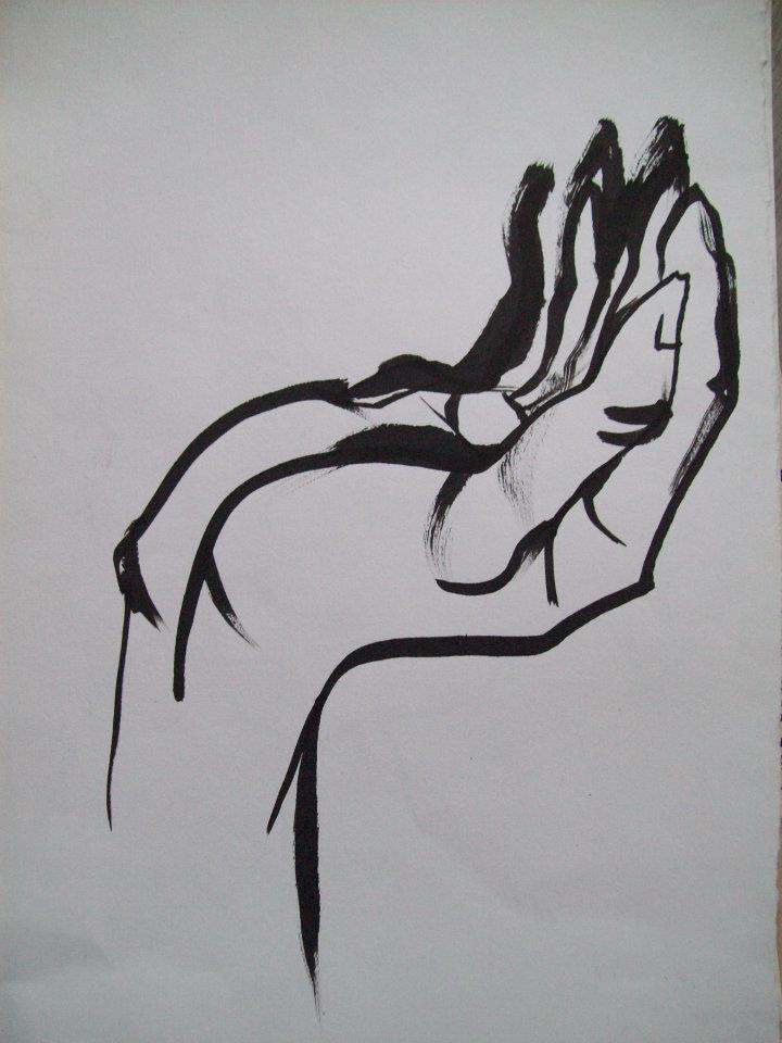 Ink Hand 1 by Gallina Todorova, Image 1.