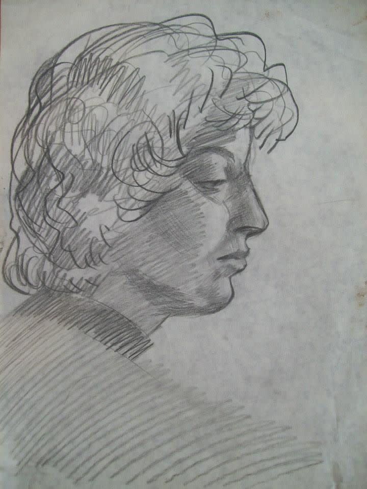 Woman in profile by Gallina Todorova 