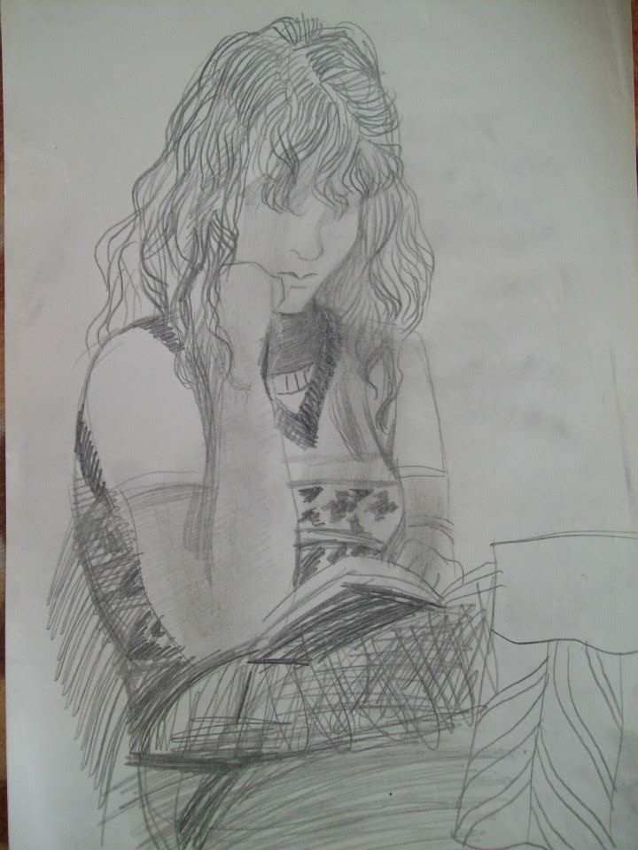 Young Mira reading by Gallina Todorova, Image 1.