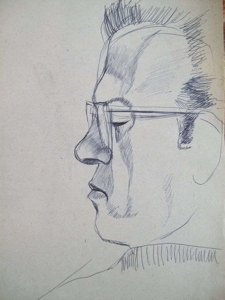 My father reading by Gallina Todorova, Image 1.