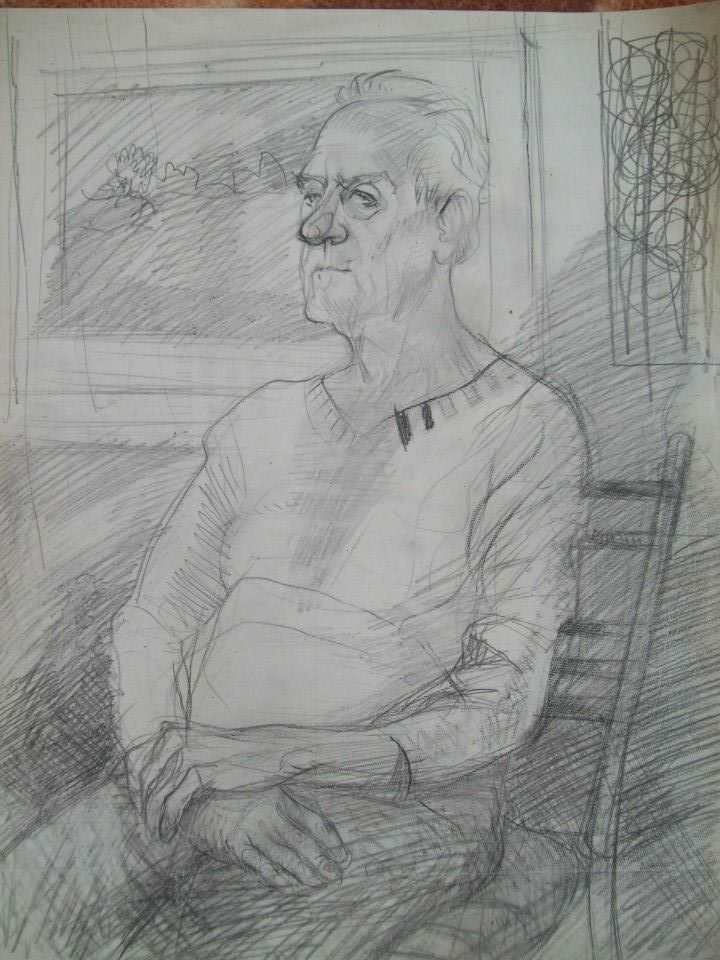 Preliminary work for an etching by Gallina Todorova, Image 1.