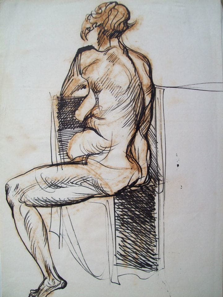 Elderly Nude by Gallina Todorova, Image 1.