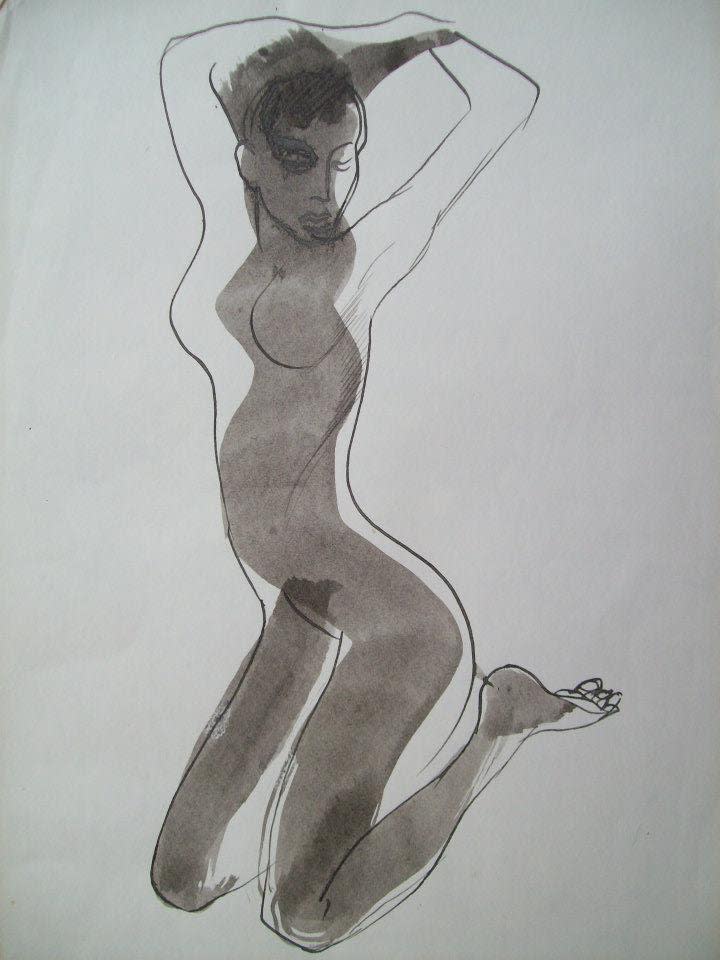 Nude woman by Gallina Todorova 