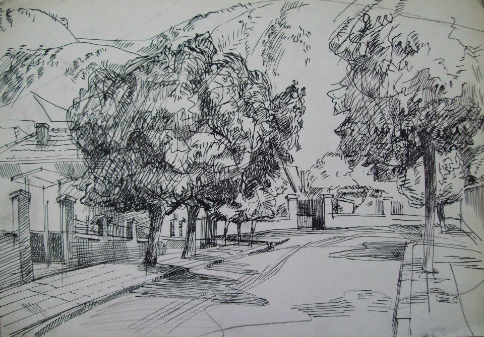 Street in Karlovo by Gallina Todorova 