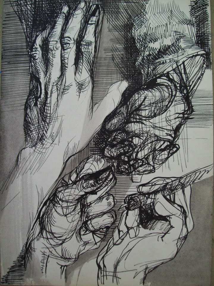 Composition with hands by Gallina Todorova 