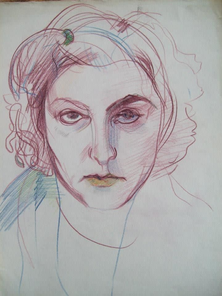 Selfportrait Sketch by Gallina Todorova 