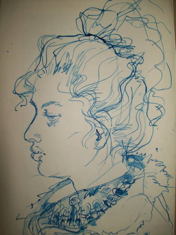 Rada with blue ink by Gallina Todorova 