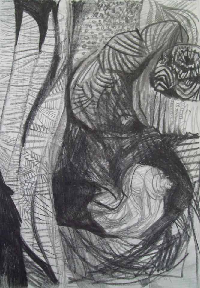 Black composition with a shell by Gallina Todorova, Image 1.