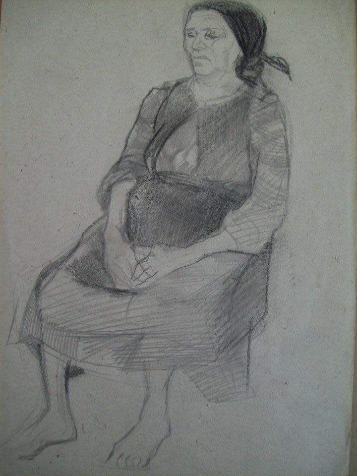 Grandmother Nikolina by Gallina Todorova 