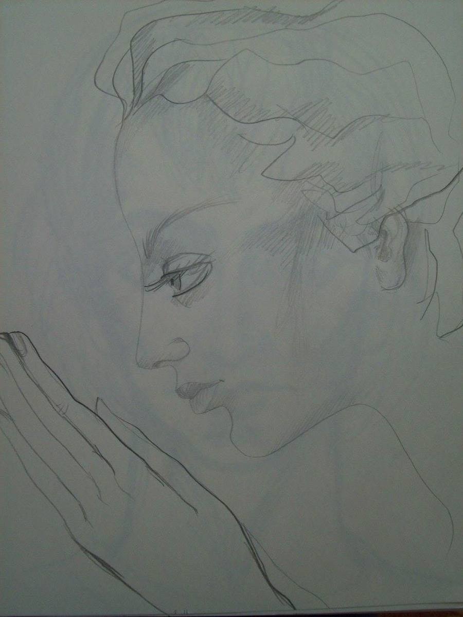 Girl prraying by Galina Todorova, Image 1.