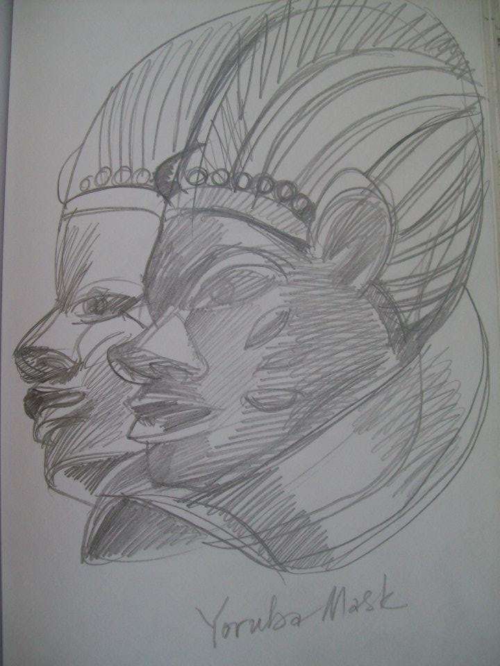 Yoruba Mask by Gallina Todorova, Image 1.