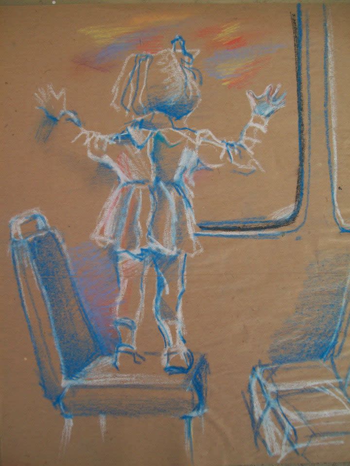 Sketch of a child by Gallina Todorova 