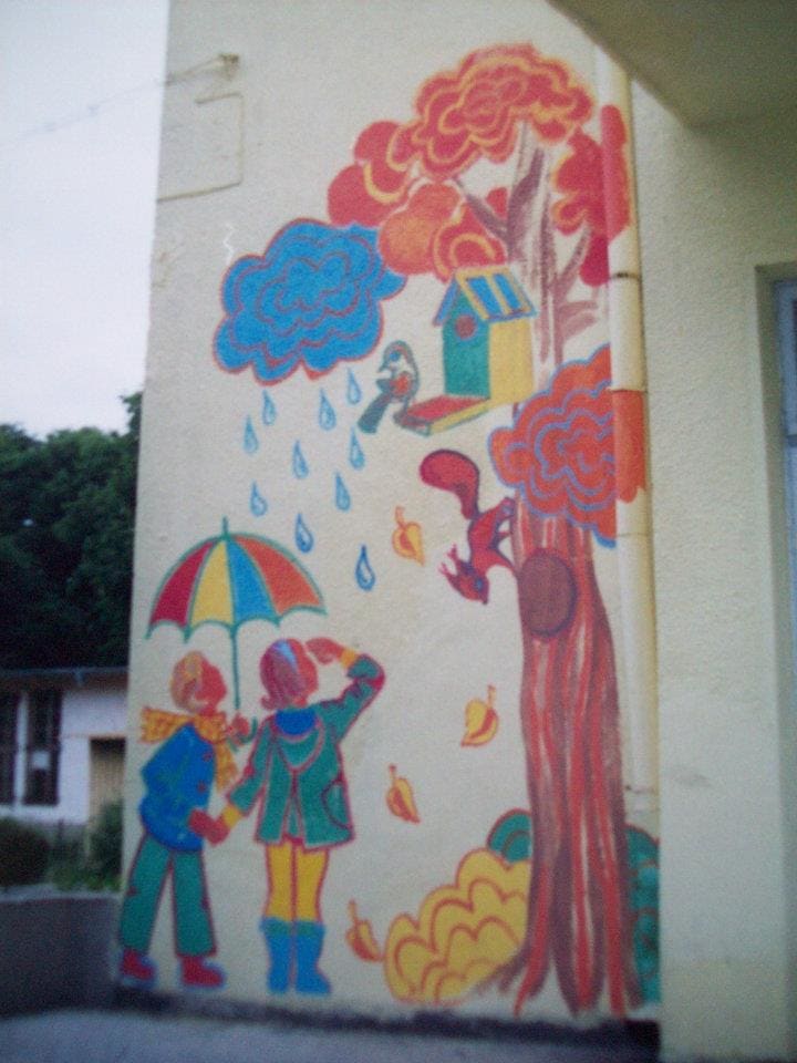 At the kindergarthen DARA - 2003 