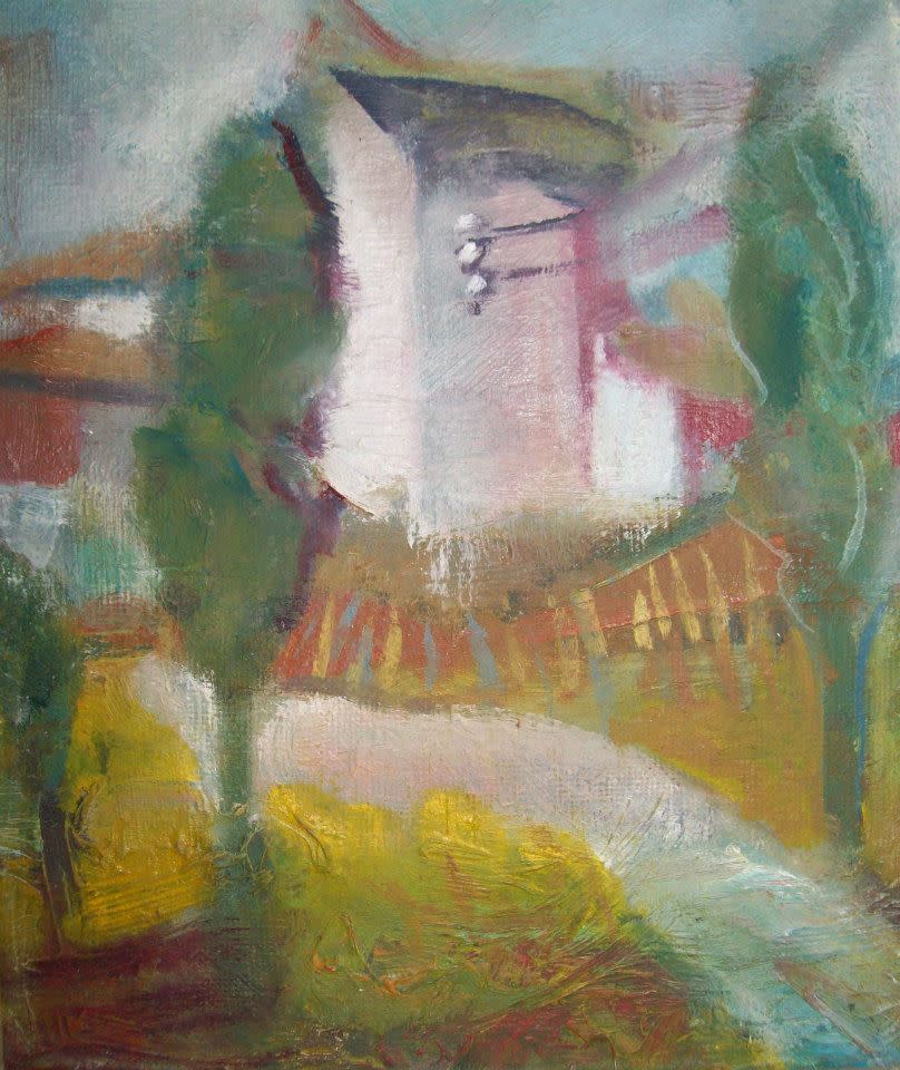 Landscape with wires by Gallina Todorova 