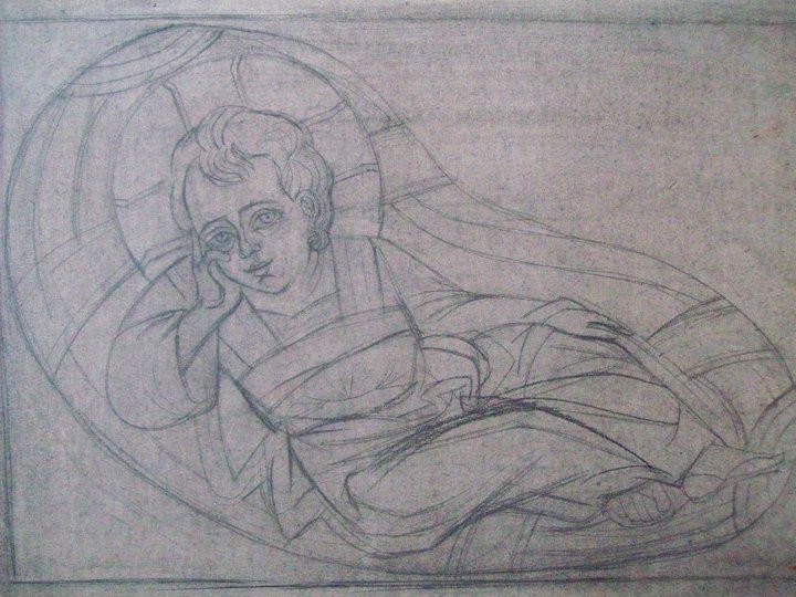 Preliminary work for an Icon by Gallina Todorova 