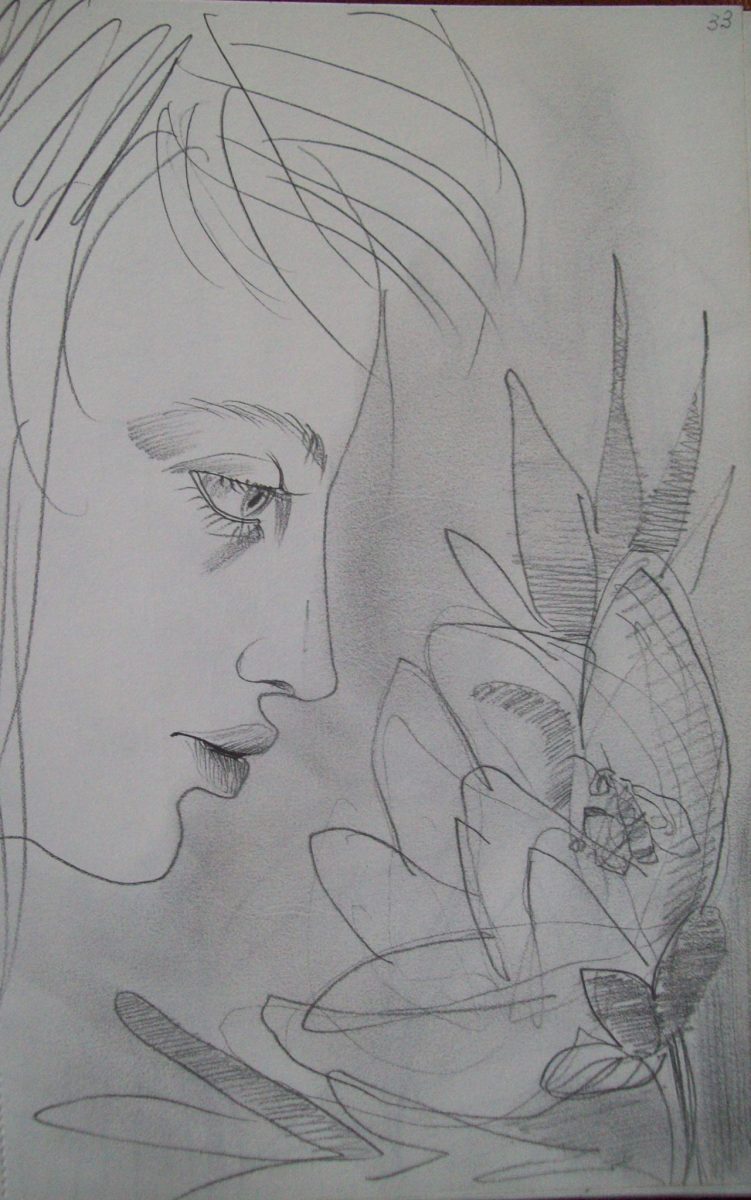 To smell a flower by Galina Todorova 