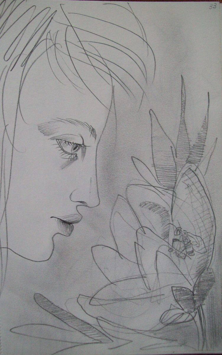 To smell a flower by Gallina Todorova 