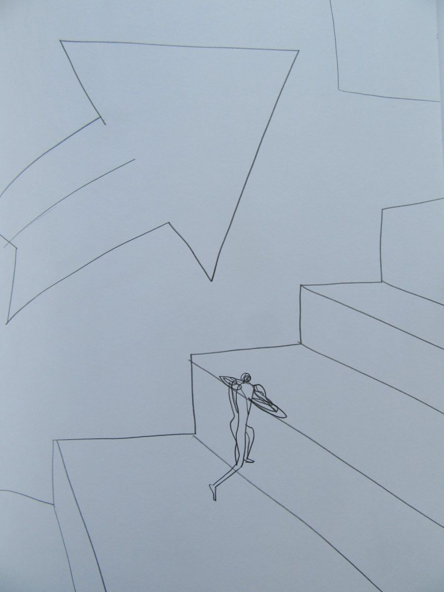 Climbing the steps by Gallina Todorova 