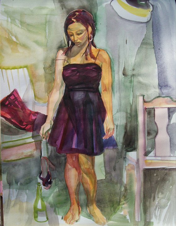 St Louis Artists Guild Model / After the party by Galina Todorova 