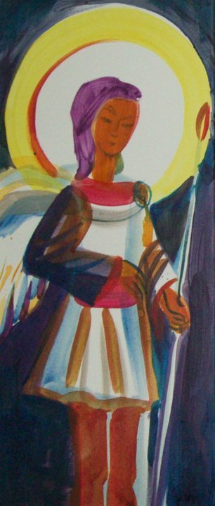 Archangel Gabriel - from the Karpino Tripthych by Gallina Todorova 