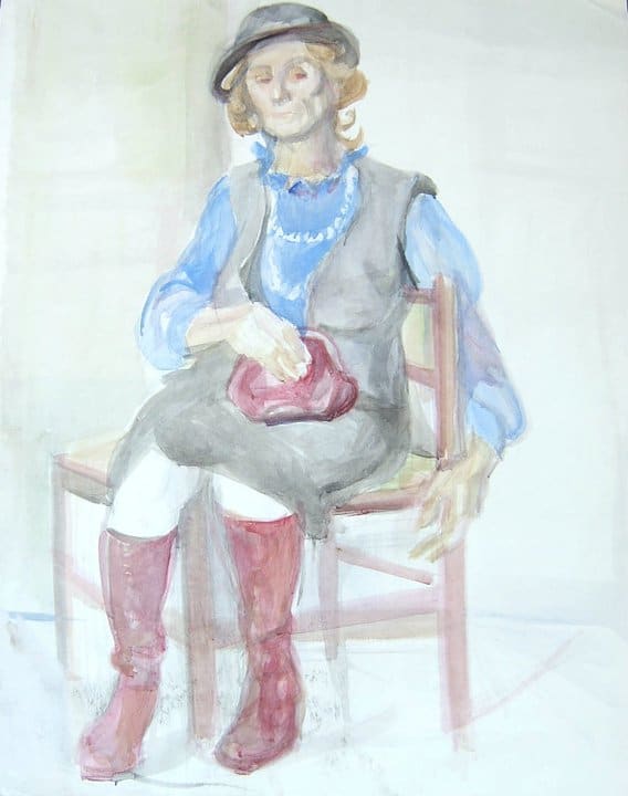 Figure Model at the Art Academy in Sofia by Gallina Todorova, Image 1.