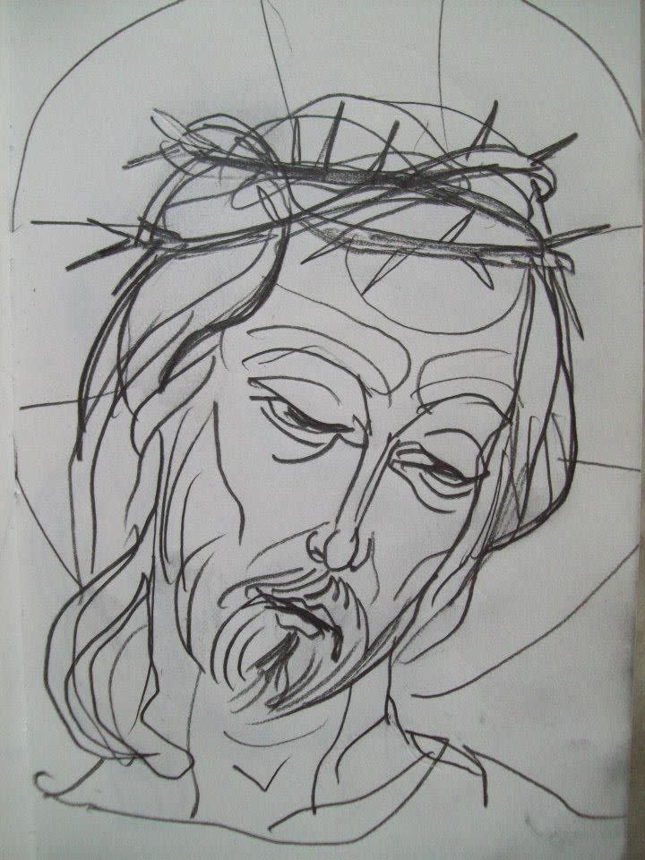 2 - Head of Jesus Christ on the cross by Gallina Todorova 