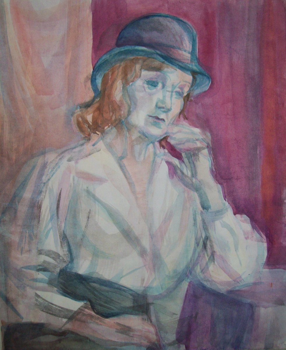 Model at the Art Academy in Sofia by Gallina Todorova 