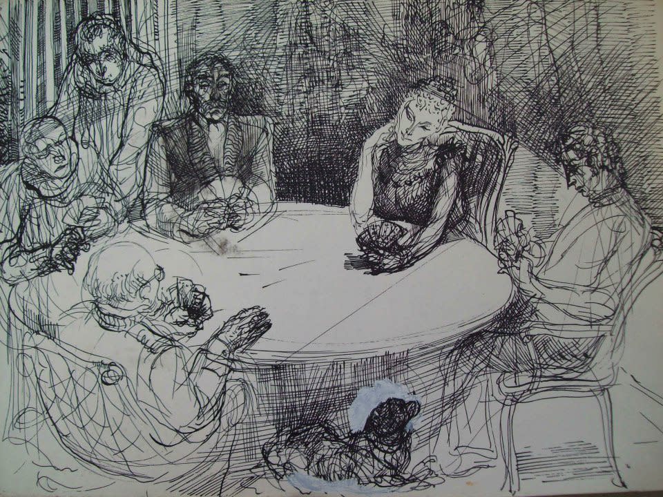 Card players by Gallina Todorova 