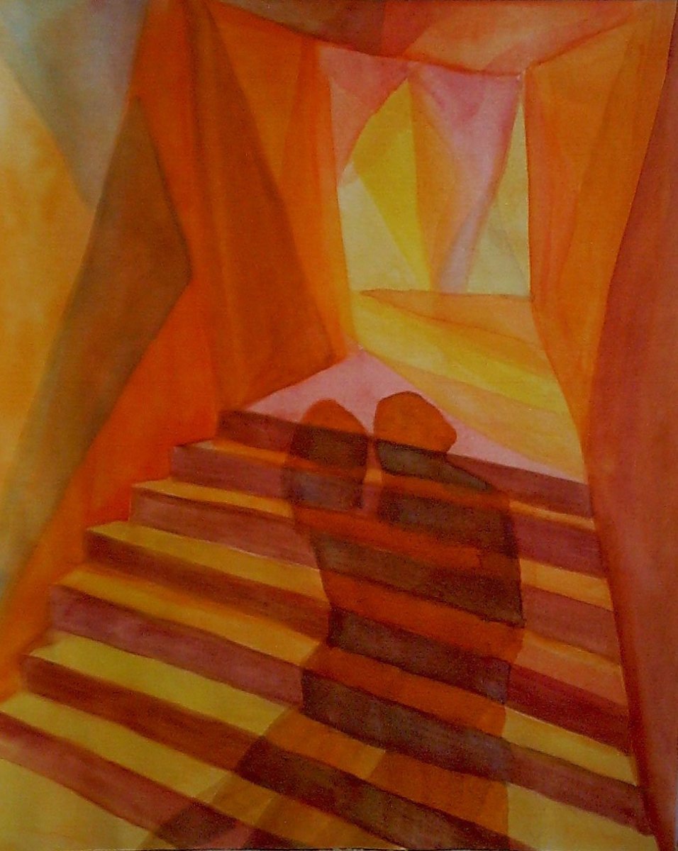 Stairs and shadows 5 by Gallina Todorova 