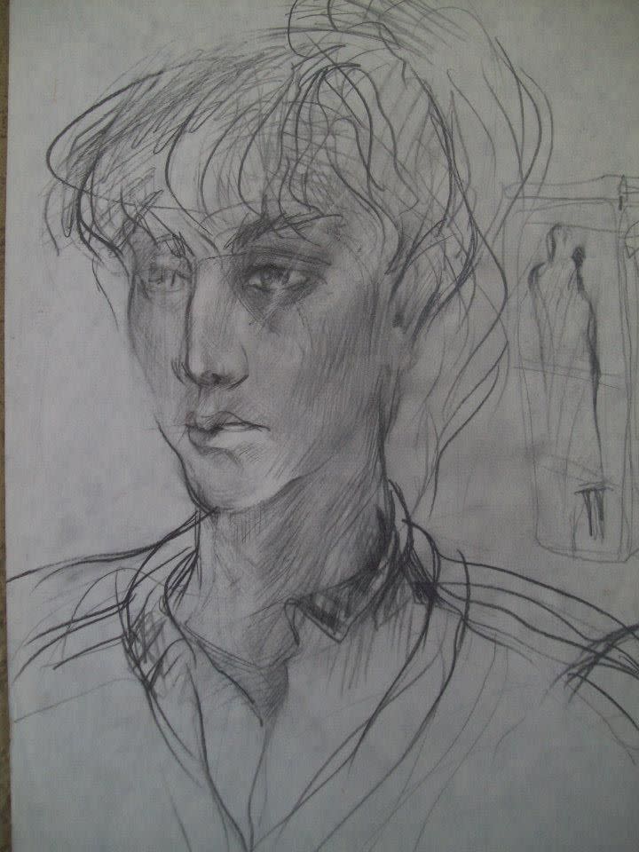 Girl by a phone cabin by Gallina Todorova, Image 1.