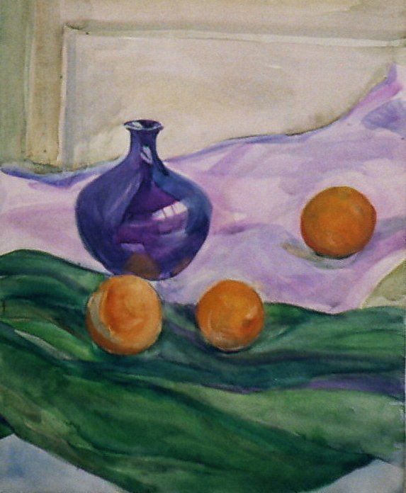 Still Life with oranges by Gallina Todorova 