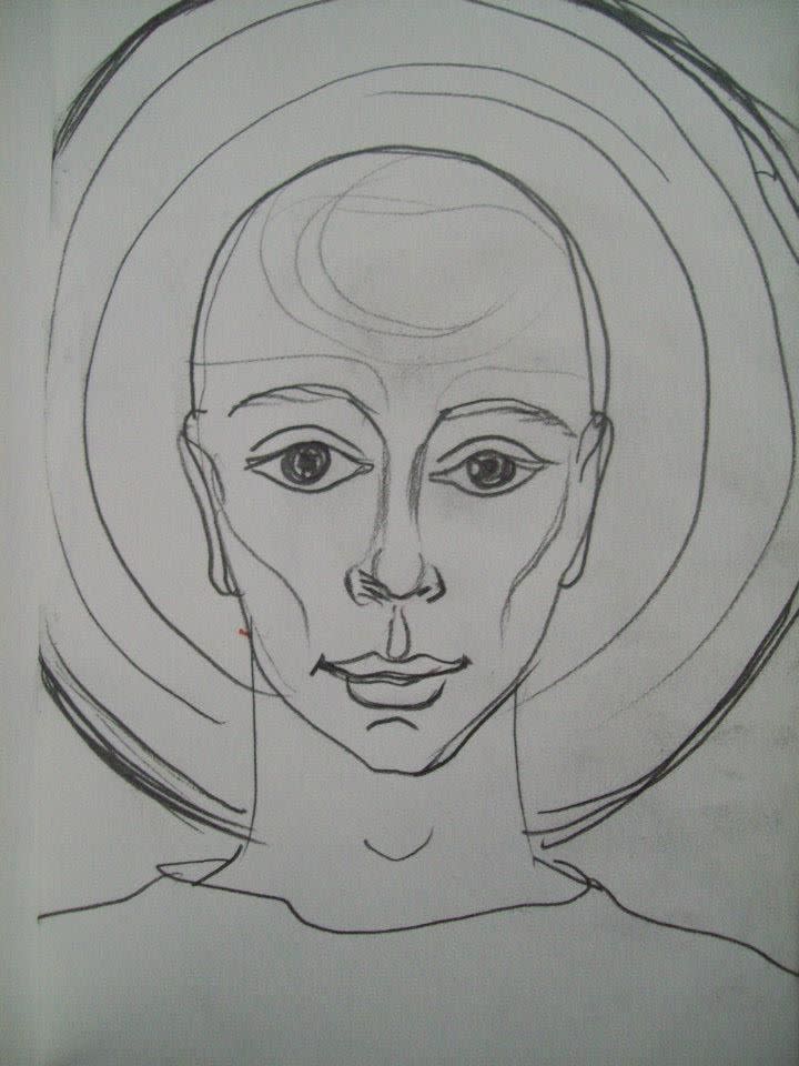Future man/ Preliminary drawing for Speak Up, St Louis by Galina Todorova 