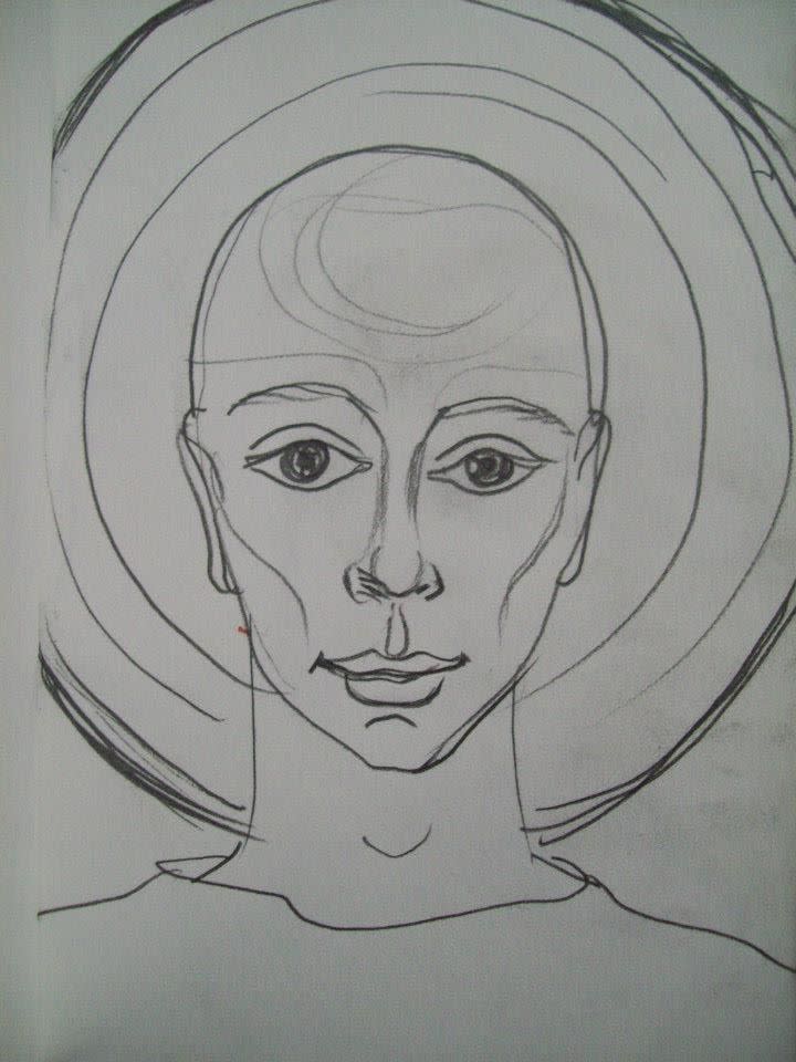 Future man/ Preliminary drawing for Speak Up, St Louis by Gallina Todorova 